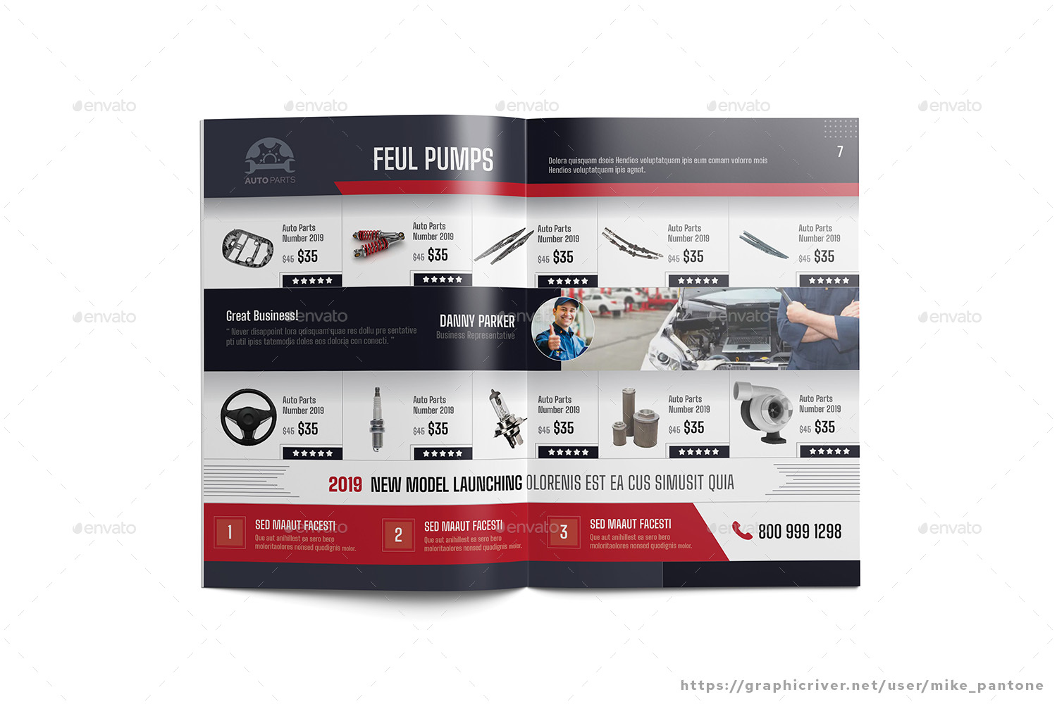 Auto Parts Shop Catalog, Print Templates GraphicRiver